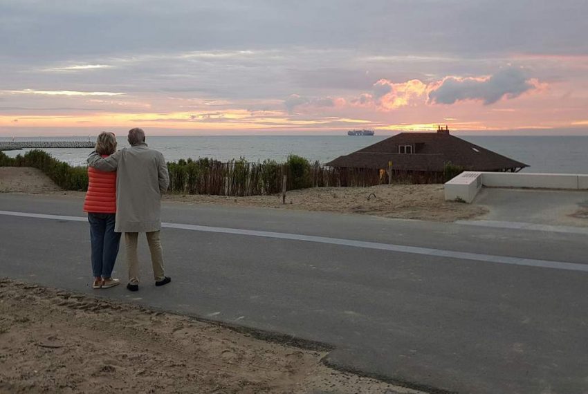 Uitzicht op strand Cadzand-Bad